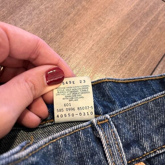 Vintage‎ Levi's 550 Relaxed Fit Tapered Leg Orange Tab Jeans Mens 36x32 - Picture 4 of 7